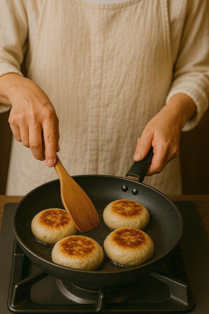 フライパンで作るおやき(イメージ画像)