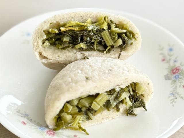 野沢菜のおやき