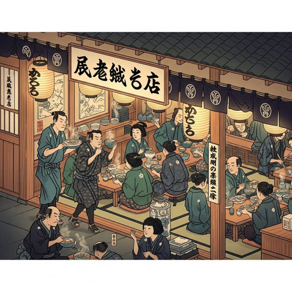 江戸時代に広がる信州そば（イメージ画像）