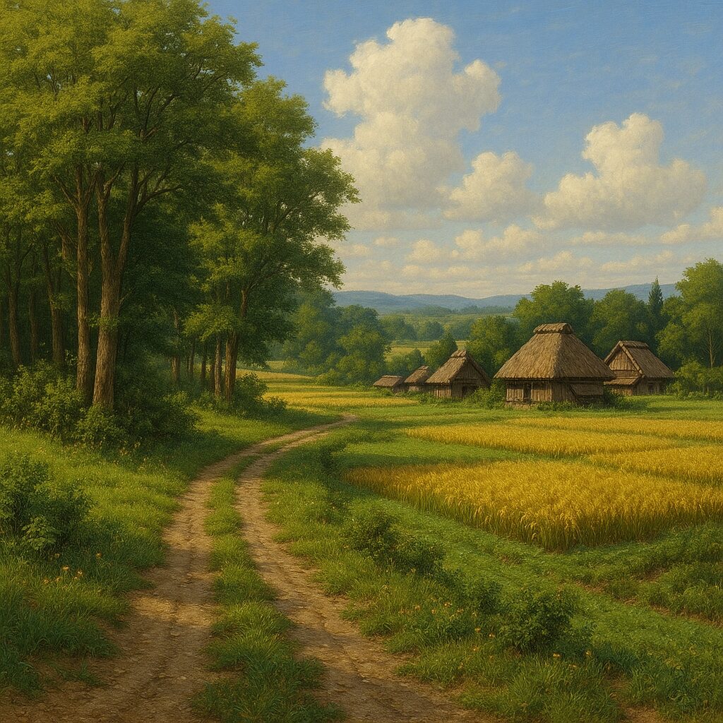 江戸時代の栃木の農村(イメージ画像)