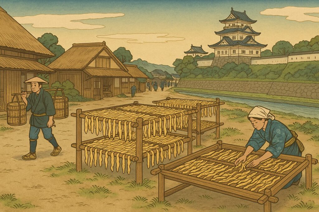 江戸時代の水戸の切り干し大根（イメージ画像）