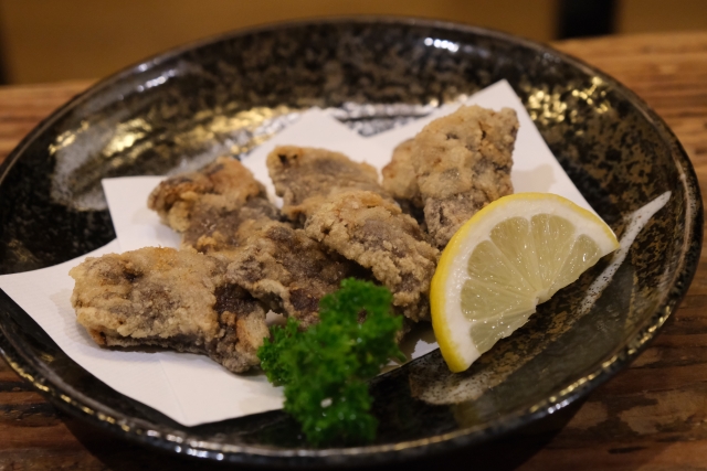 鯨の竜田揚げ