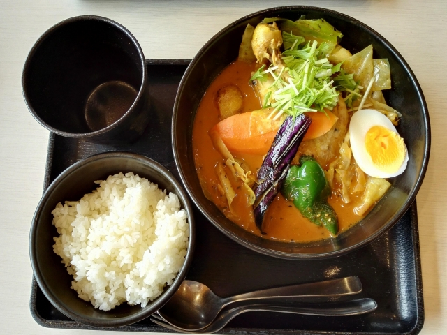 スープカレーとご飯