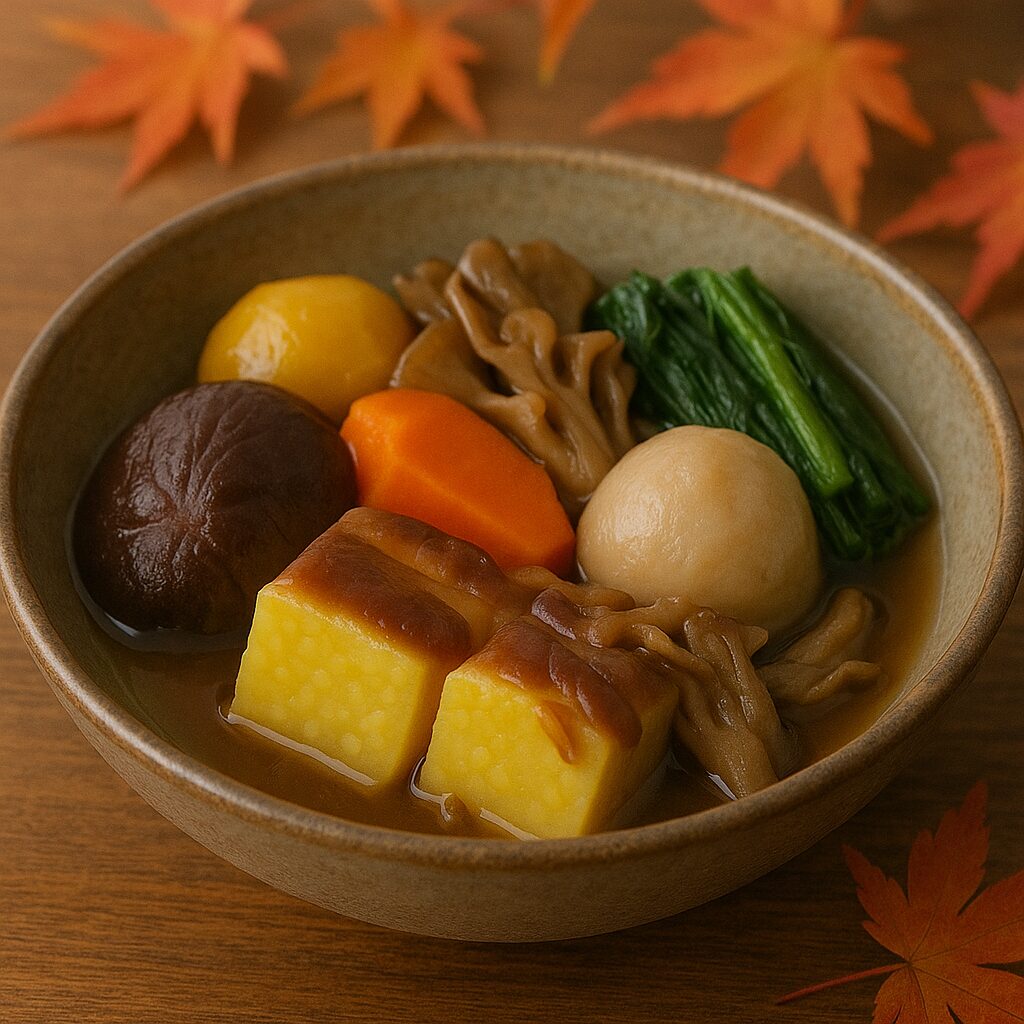 あわ麩の煮物料理