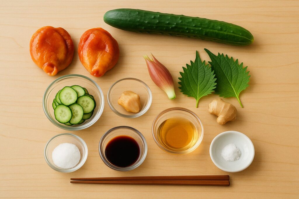 ホヤ酢の材料