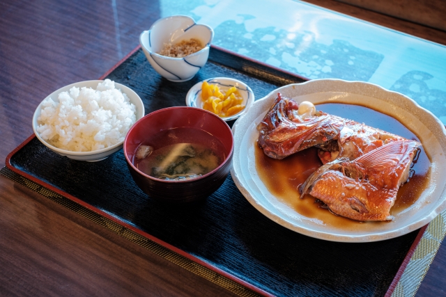 金目鯛の煮付け定食