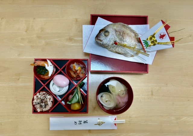 金目鯛を使った祝いの料理