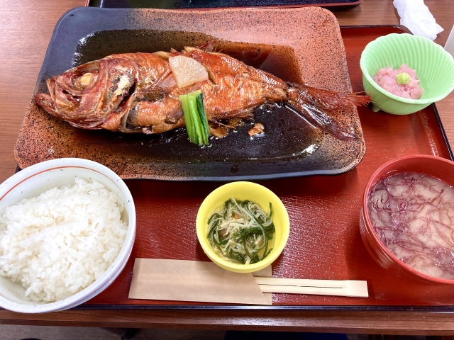 金目鯛の姿煮定食