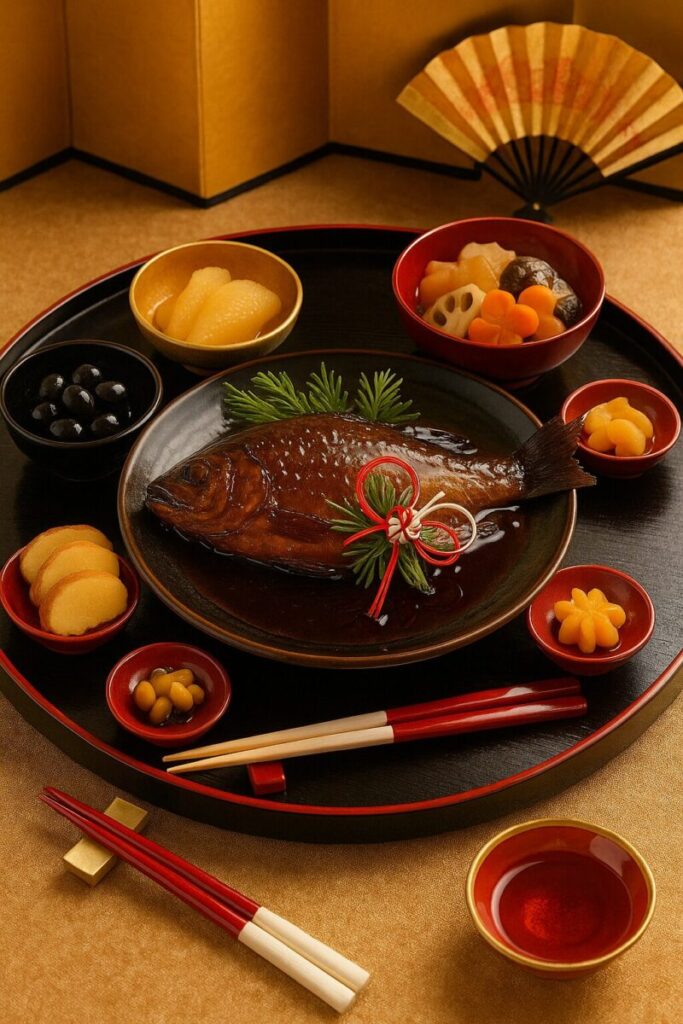 鮒の甘露煮の祝い膳（イメージ画像）
