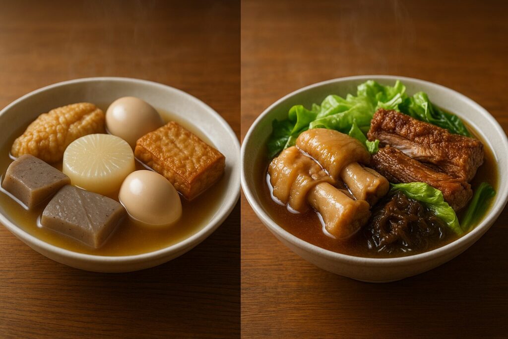 本土のおでんと沖縄おでん