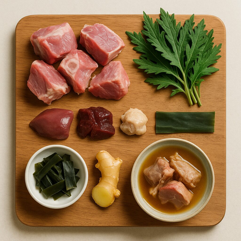 ヤギ汁の材料