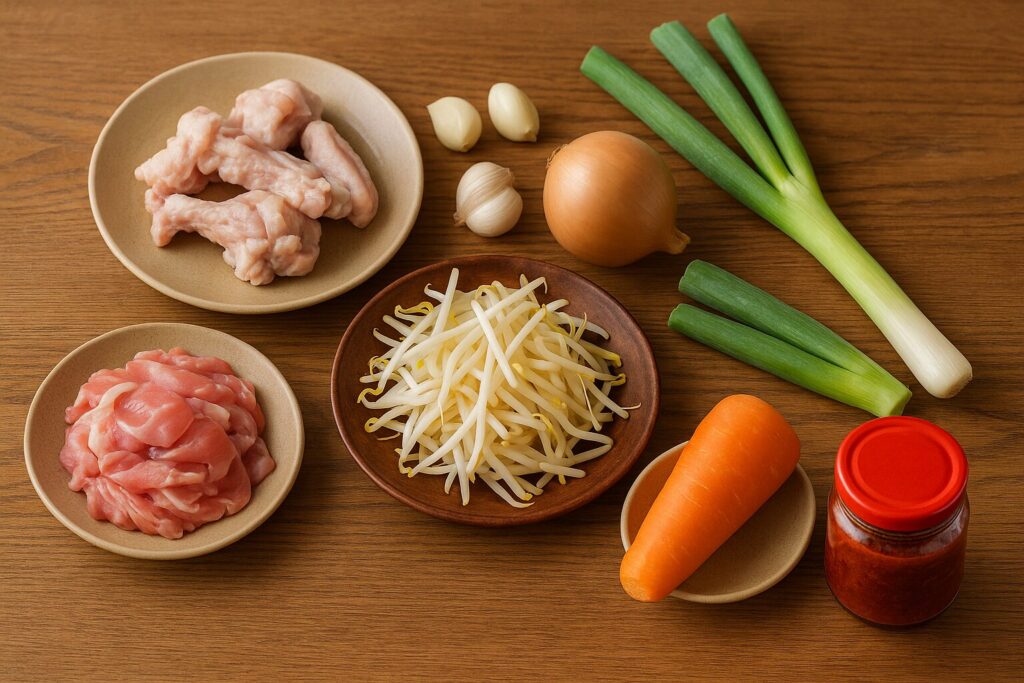 五右衛門ラーメンの材料