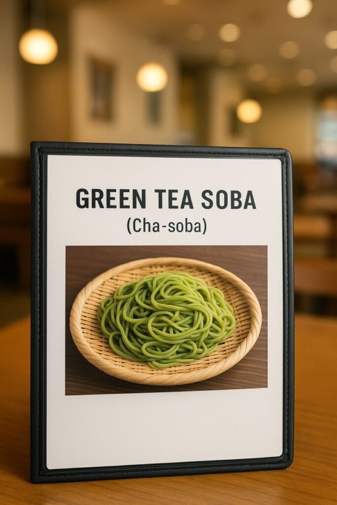 Green Tea Soba Menu