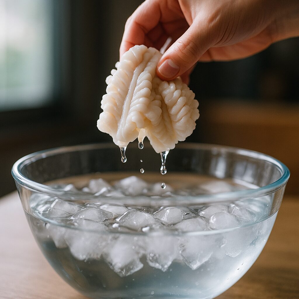 氷水で締める