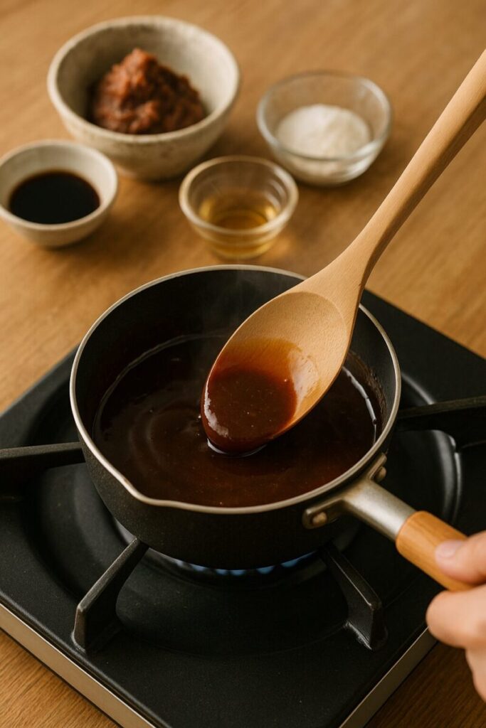 味噌だれを作る