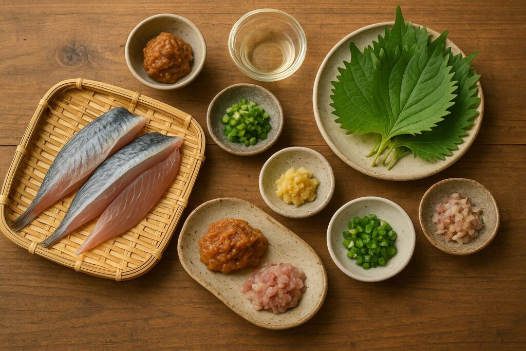 さんが焼きの材料