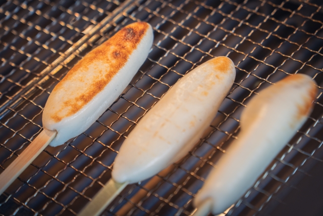 笹かまぼこの手焼き体験