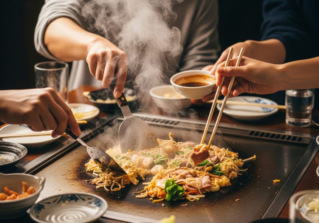 せち焼きを皆で楽しむ