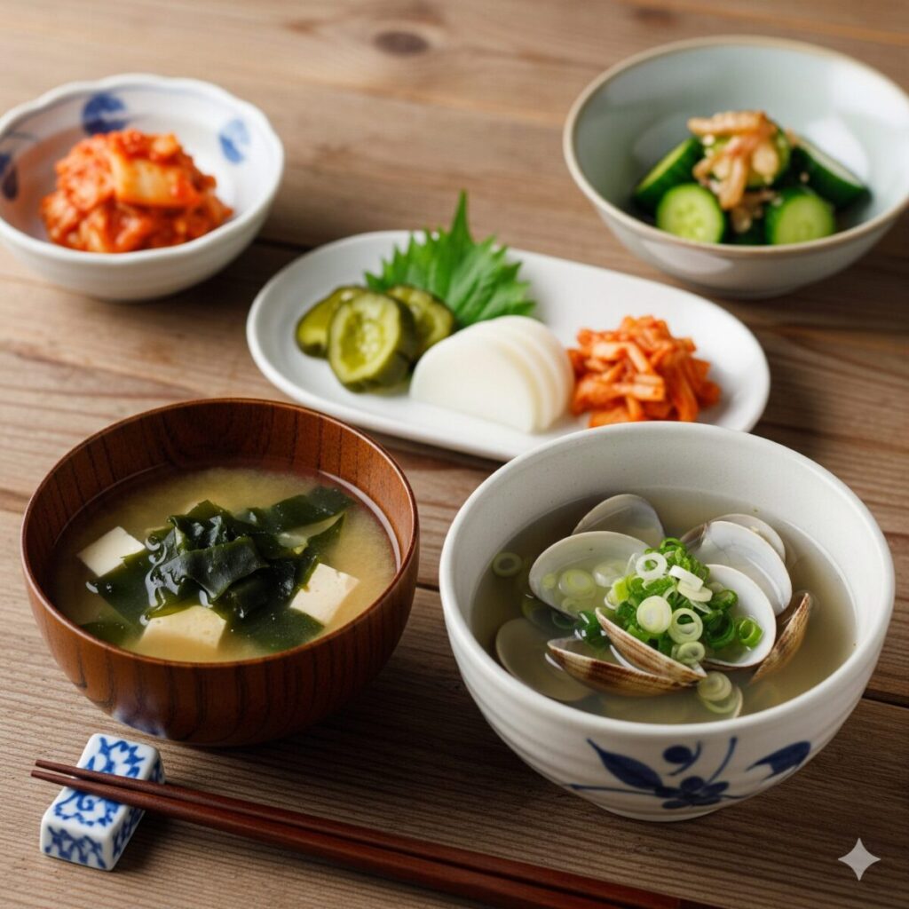 しらす丼の付け合わせ