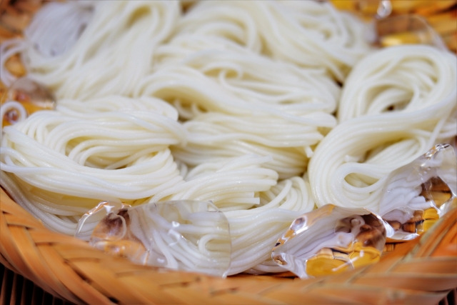 冷たいそうめん