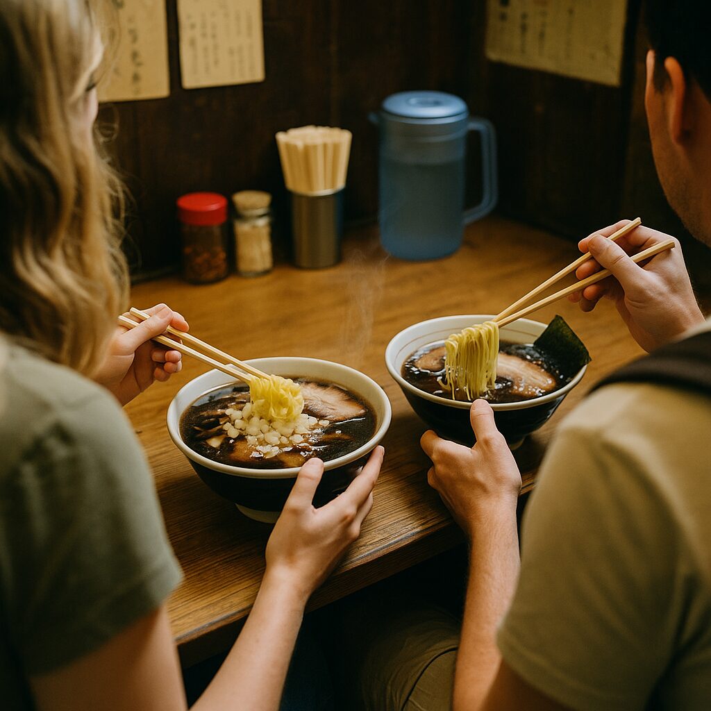 外国人にも人気の竹岡式ラーメン