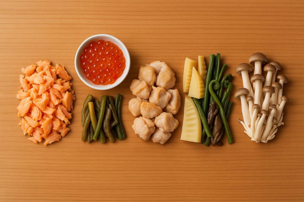わっぱ飯の具材