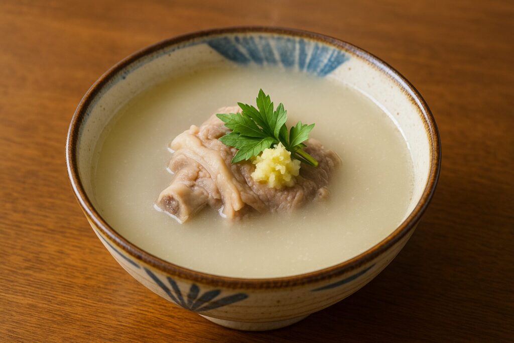 塩味のヤギ汁