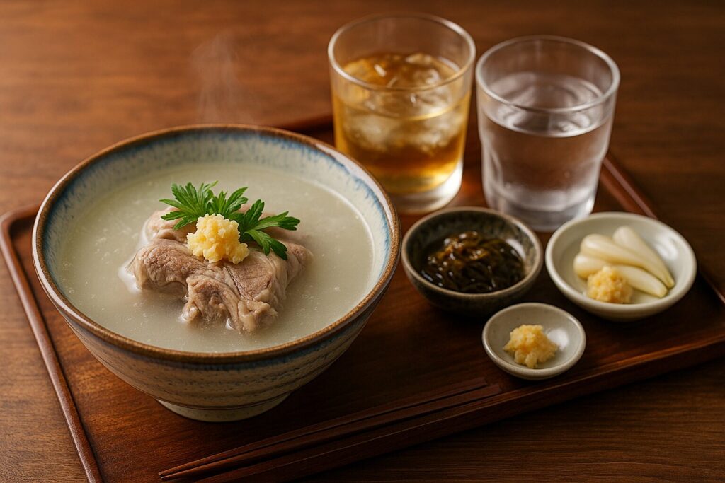 ヤギ汁の食べ方