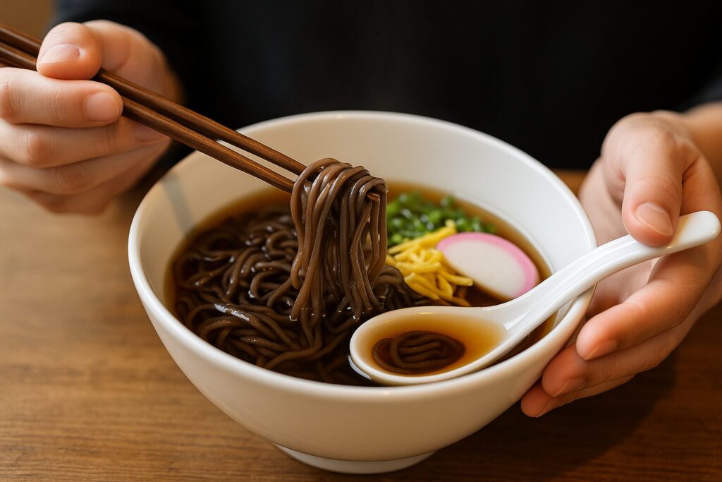 六兵衛の麺の食べ方
