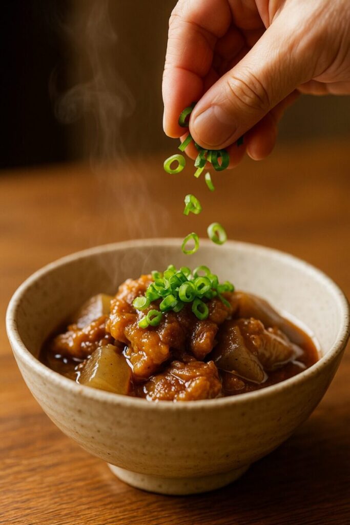 どて煮の完成