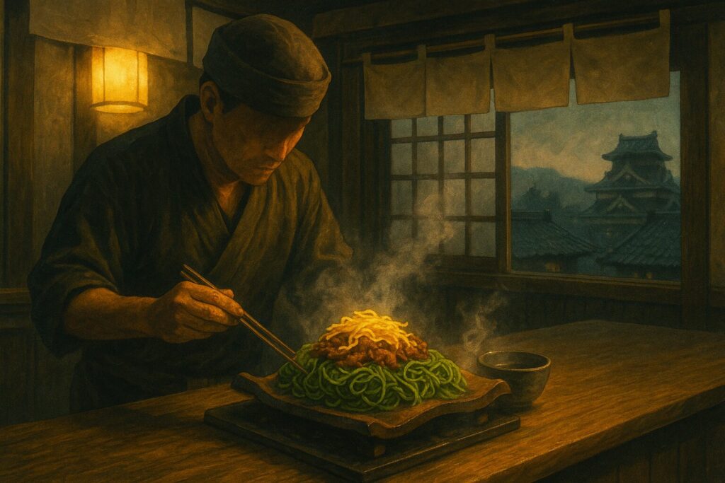 瓦そばの誕生(イメージ画像)