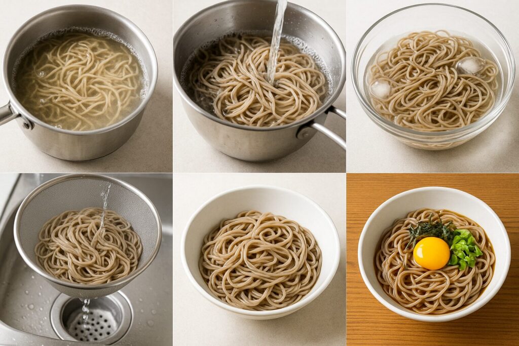 無量寿そばの作り方（手順）