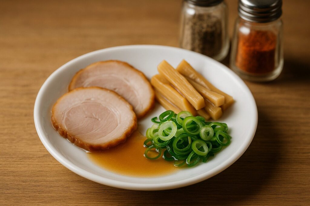 尾道ラーメンの具材