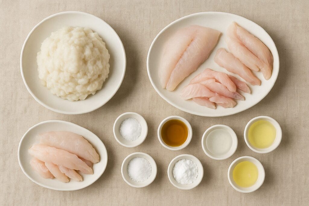丸天の材料(白身魚の白身)